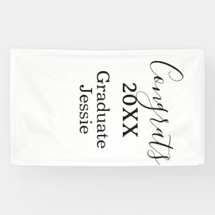 Simple graduation congratulations minimal add clas banner