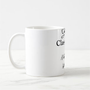 Simple graduation congratulations minimal add clas coffee mug