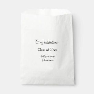 Simple graduation congratulations minimal add clas favour bags