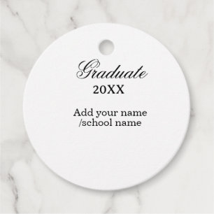 Simple graduation congratulations minimal add clas favour tags