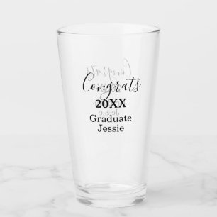Simple graduation congratulations minimal add clas glass