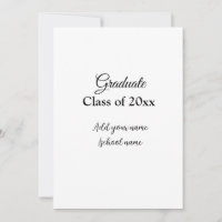Simple graduation congratulations minimal add clas