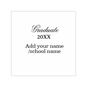 Simple graduation congratulations minimal add clas self-inking stamp