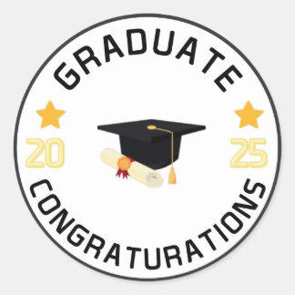 Simple Graduation Gift Sticker