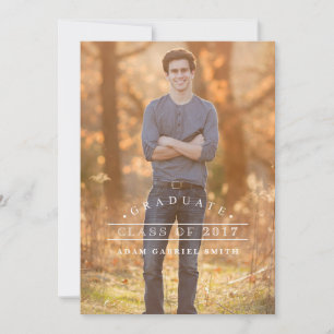 Simple Graduation Invitations   Class of 2017