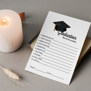 Simple graduation scramble word graduation game enclosure card