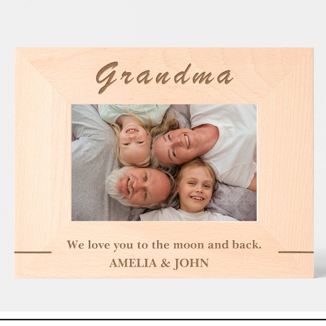 Simple Grandma Quote Custom Wood Picture Frames (Creator Uploaded)