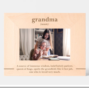 Simple grandma Quote Custom Wood Picture Frames