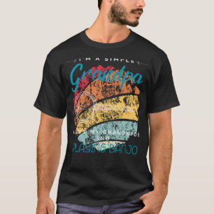 Simple Grandpas Banjo Love - Humourous Tee Celebra