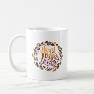 Simple Gratitude Beautiful Happy Thanksgiving Cute Coffee Mug