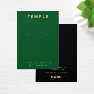 Simple Green Add Your Logo Earring Display Card