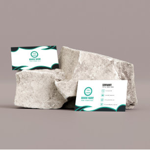 Simple Green Elegant Business Card