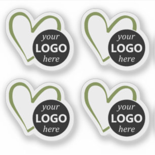 Simple Green Heart Shaped Logo Picture Template