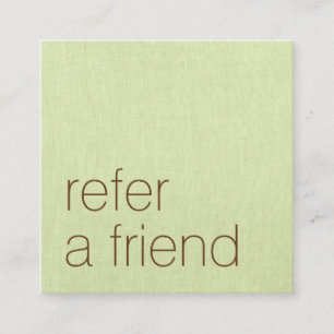 Simple Green Linen Customer Referral Card