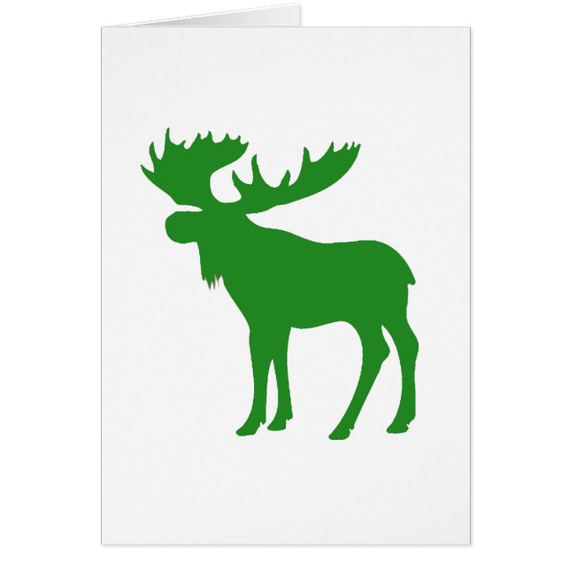 Simple green moose symbol (Front)