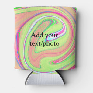 Simple green orange watercolor add your text name can cooler