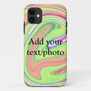 Simple green orange watercolor add your text name Case-Mate iPhone case
