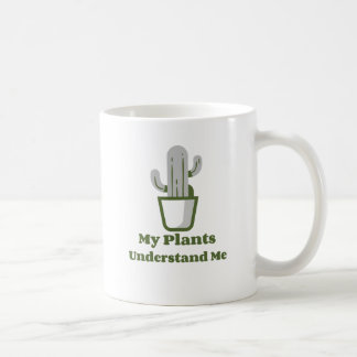 Simple green potted cacti coffee mug