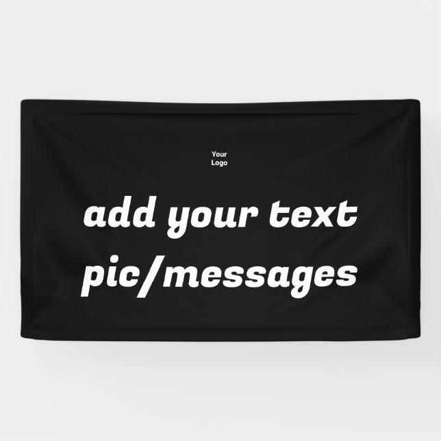 Simple green sparkle glitter add your logo number  banner (Horizontal)