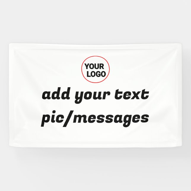 Simple green sparkle glitter add your logo number  banner (Horizontal)