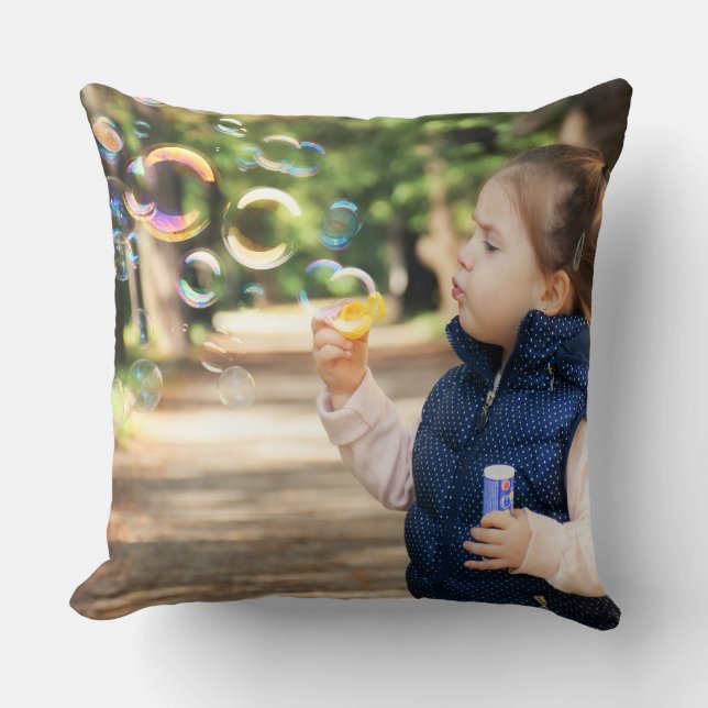 Simple green watercolor abstract add logo text min cushion (Front)