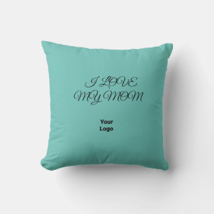 Simple green watercolor abstract add logo text min cushion