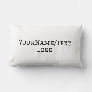 Simple green watercolor abstract add logo text min lumbar cushion