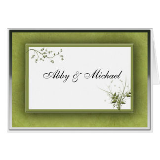 Simple Green Wedding Floral