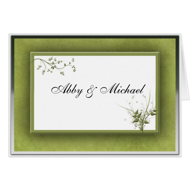 Simple Green Wedding Floral (Front Horizontal)