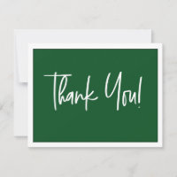 Simple Green White Company Logo Social Thank You