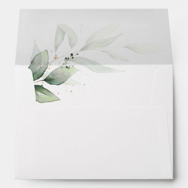 Simple greenery Envelope (Back (Bottom))
