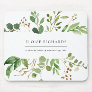 Simple Greenery Mouse Pad