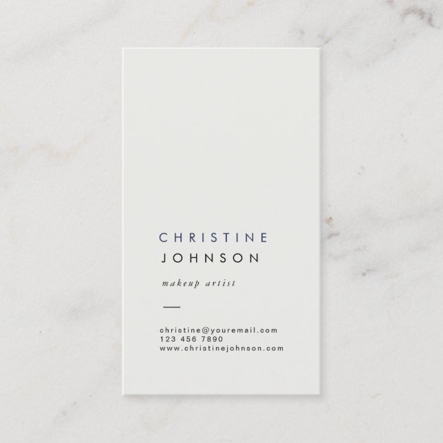 simple grey business card (Front)