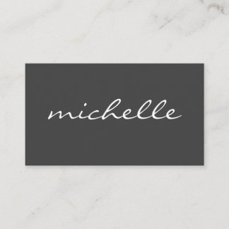 Simple Grey Business Card
