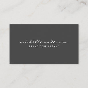 Simple Grey Business Card