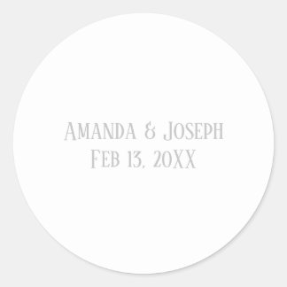 Simple Grey Design - Circle Sticker