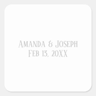 Simple Grey Design - Square Sticker
