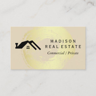 Simple (grey) / House Logo II Business Card
