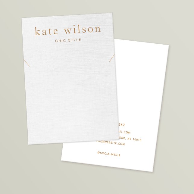Simple Grey Linen (image) Necklace Display Card (Creator Uploaded)