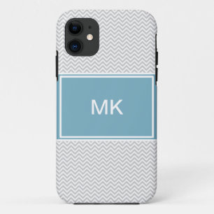 Simple Grey ZigZag Case-Mate iPhone Case