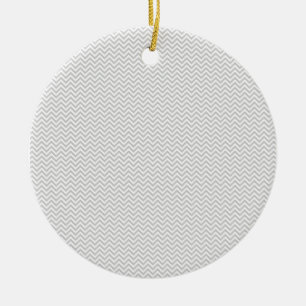 Simple Grey ZigZag Ceramic Tree Decoration