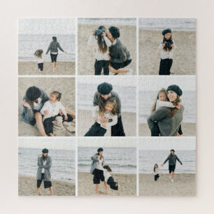 Simple Grid Of Nine Personalised Photo Puzzle