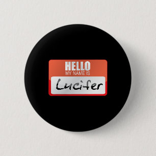 Simple Halloween Costume Devil Worship My Name Is 6 Cm Round Badge