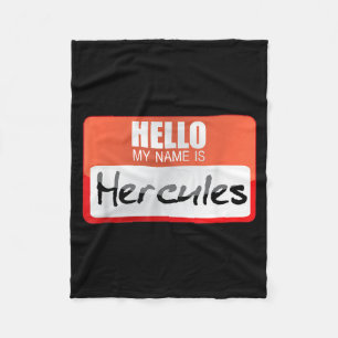 Simple Halloween Costume Idea _ Name Is Hercules Fleece Blanket