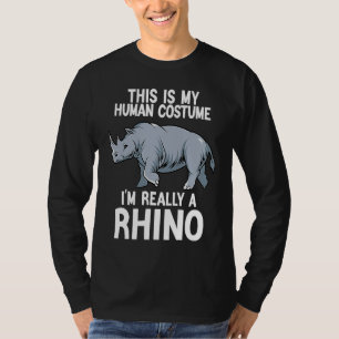 Simple Halloween Costumes for Men Women Funny Rhin T-Shirt