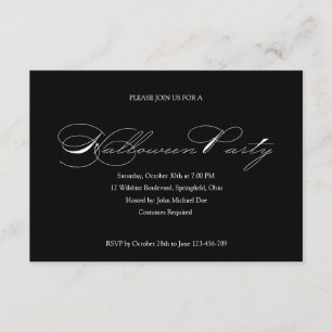 Simple Halloween Invitation