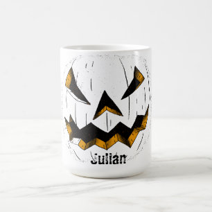 Simple Halloween jack-o-lantern pumpkin face Coffee Mug