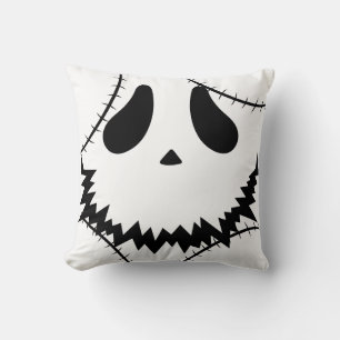 Simple Halloween jack-o-lantern pumpkin face Cushion