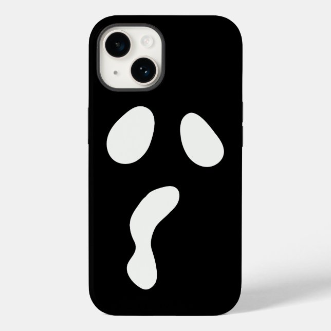 Simple Halloween Pumpkin face ghost scary Party Case-Mate iPhone Case (Back)