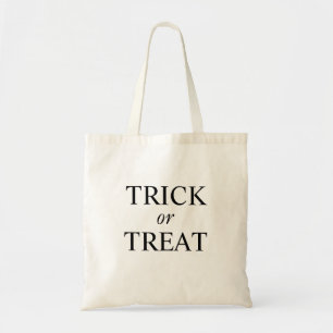 SIMPLE HALLOWEEN TRICK OR TREAT TOTE BAG   CLASSIC